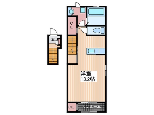 Ｌラシック古市橋の物件間取画像